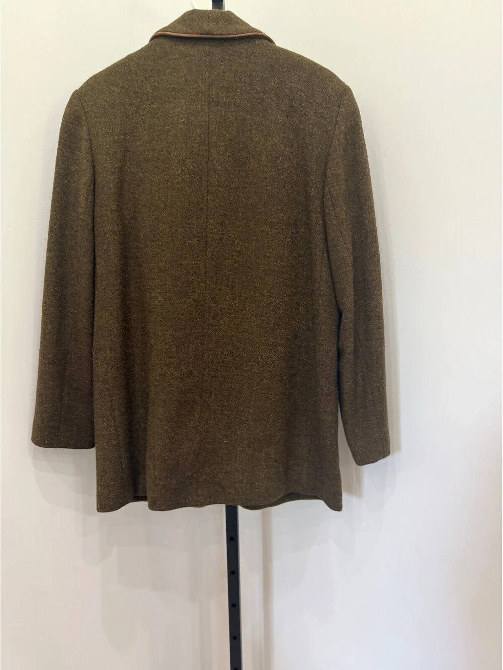 80s Wool Tweed Jacket Blazer Country Shop men's Green Wool Jacket Medium